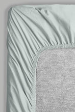 Load image into Gallery viewer, Redtag-Teal-Cotton-Fitted-Sheet-(Super-King-Size)-Fitted-Sheets-Home-Bedroom-
