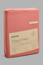 Load image into Gallery viewer, Redtag-Pink-Cotton-Fitted-Sheet-(Super-King-Size)-Fitted-Sheets-Home-Bedroom-