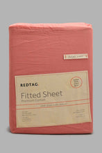 Load image into Gallery viewer, Redtag-Pink-Cotton-Fitted-Sheet-(Super-King-Size)-Fitted-Sheets-Home-Bedroom-