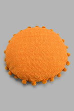 تنزيل الصورة على معرض الصور، Redtag-Mustard-Round-Pom-Pom-Cushion-Cushions-Home-Bedroom-