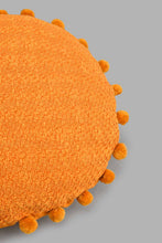 تنزيل الصورة على معرض الصور، Redtag-Mustard-Round-Pom-Pom-Cushion-Cushions-Home-Bedroom-