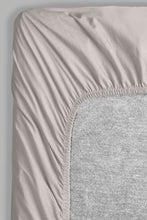 Load image into Gallery viewer, Redtag-Grey-Cotton-Fitted-Sheet-
(Single-Size)-Fitted-Sheets-Single-Size-Home-Bedroom-