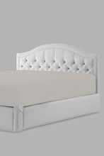 Load image into Gallery viewer, Redtag-Grey-Cotton-Fitted-Sheet-(Double-Size)-Fitted-Sheets-Double-Size-Home-Bedroom-