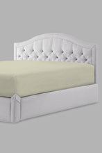 Load image into Gallery viewer, Redtag-Beige-Cotton-Fitted-Sheet-(Double-Size)-Category:Fitted-Sheets,-Colour:Beige,-Filter:Home-Bedroom,-HMW-BED-Fitted-Sheets,-New-In,-New-In-HMW-BED,-Non-Sale,-S22C,-Section:Homewares-Home-Bedroom-