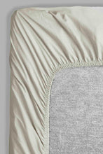 Load image into Gallery viewer, Redtag-Beige-Cotton-Fitted-Sheet-(Double-Size)-Category:Fitted-Sheets,-Colour:Beige,-Filter:Home-Bedroom,-HMW-BED-Fitted-Sheets,-New-In,-New-In-HMW-BED,-Non-Sale,-S22C,-Section:Homewares-Home-Bedroom-