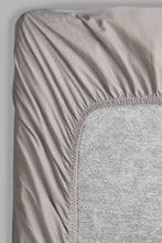 Load image into Gallery viewer, Redtag-Grey-Cotton-Fitted-Sheet-
(King-Size)-Fitted-Sheets-King-Size-Home-Bedroom-