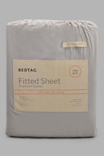 Load image into Gallery viewer, Redtag-Grey-Cotton-Fitted-Sheet-
(King-Size)-Fitted-Sheets-King-Size-Home-Bedroom-