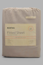 Load image into Gallery viewer, Redtag-Beige-Cotton-Fitted-Sheet-
(King-Size)-Fitted-Sheets-King-Size-Home-Bedroom-