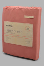 Load image into Gallery viewer, Redtag-Pink-Cotton-Fitted-Sheet-
(King-Size)-Fitted-Sheets-King-Size-Home-Bedroom-