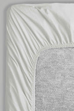 Load image into Gallery viewer, Redtag-Ivory-Cotton-Fitted-Sheet-(Super-King-Size)-Fitted-Sheets-Super-King-Size-Home-Bedroom-