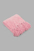 Redtag-Pink-Chenille-Throw-With-Fringe-Category:Throws,-Colour:Pink,-Filter:Home-Bedroom,-HMW-BED-Throws,-NAYA,-New-In,-New-In-HMW-BED,-Non-Sale,-S22C,-Section:Homewares-Home-Bedroom-