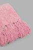 Redtag-Pink-Chenille-Throw-With-Fringe-Category:Throws,-Colour:Pink,-Filter:Home-Bedroom,-HMW-BED-Throws,-NAYA,-New-In,-New-In-HMW-BED,-Non-Sale,-S22C,-Section:Homewares-Home-Bedroom-