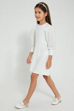 تنزيل الصورة على معرض الصور، Redtag-White-Skater-Dress-Dresses-Girls-2 to 8 Years