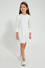 تنزيل الصورة على معرض الصور، Redtag-White-Skater-Dress-Dresses-Girls-2 to 8 Years