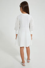 تنزيل الصورة على معرض الصور، Redtag-White-Skater-Dress-Dresses-Girls-2 to 8 Years