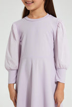 تنزيل الصورة على معرض الصور، Redtag-Lilac-Skater-Dress-Dresses-Girls-2 to 8 Years