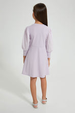 تنزيل الصورة على معرض الصور، Redtag-Lilac-Skater-Dress-Dresses-Girls-2 to 8 Years