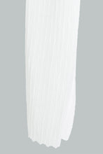 Load image into Gallery viewer, Redtag-White-Crinkle-Scarf-Fashion-Scarves-Girls-