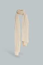 Load image into Gallery viewer, Redtag-Black-Crinkle-Scarf-Fashion-Scarves-Girls-