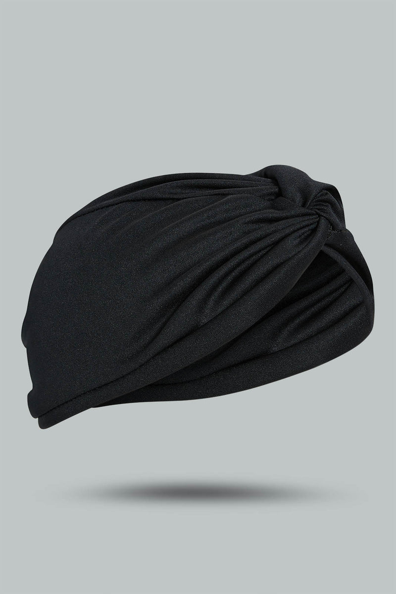 Redtag-Black-Pleaded-Modest-Cap-Modest-Caps-Women-