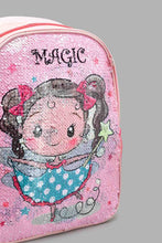 Load image into Gallery viewer, Redtag-Multi-Colour-Character-Embellished-Sequins-Backpack-Backpacks-Girls-