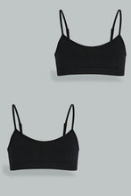 Load image into Gallery viewer, Redtag-Black-Seamless-Bra-(Pack-of-2)-365,-Colour:Black,-ESS,-Filter:Senior-Girls-(9-to-14-Yrs),-GSR-Bras,-New-In,-New-In-GSR,-Non-Sale,-Section:Kidswear-Senior-Girls-9 to 14 Years