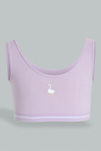 Load image into Gallery viewer, Purple And Grey Sports Bra (Pack of 2)