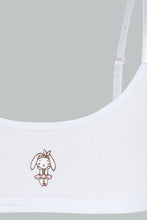 Load image into Gallery viewer, Redtag-White/Pink-Bunny-Print-Bra-(2-Pack)-365,-Colour:Assorted,-ESS,-Filter:Senior-Girls-(9-to-14-Yrs),-GSR-Bras,-New-In,-New-In-GSR,-Non-Sale,-Section:Kidswear-Senior-Girls-9 to 14 Years