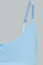 Load image into Gallery viewer, White And Blue Seamless Bra (Pack of 2)