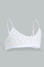 Load image into Gallery viewer, White And Blue Seamless Bra (Pack of 2)