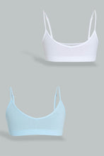 Load image into Gallery viewer, Blue And Purple Jacquard Bra (Pack of 2)