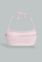 Load image into Gallery viewer, Pink And Blue Neck Strap Padded Bra (Pack of 2)