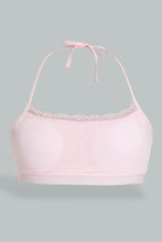 Load image into Gallery viewer, Pink And Blue Neck Strap Padded Bra (Pack of 2)