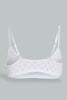 Redtag-Pink/Grey/White-Bra-(3-Pack)-Non-Padded-Senior-Girls-9 to 14 Years