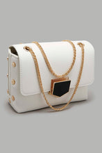 تنزيل الصورة على معرض الصور، Redtag-White-Clutch-Bag-With-Lock-Clutches-Women-