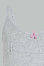 Load image into Gallery viewer, Redtag-Grey-Melange-X-White/Pink-Vest-(2Pack)-365,-Colour:Assorted,-Filter:Senior-Girls-(9-to-14-Yrs),-GSR-Vests,-New-In,-New-In-GSR,-Non-Sale,-Section:Kidswear-Senior-Girls-9 to 14 Years