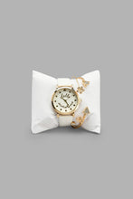 تنزيل الصورة على معرض الصور، Redtag-Silver-Embellished-Analog-Watch-Wirth-Bracelet-Analog-Watches-Girls-