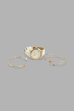تنزيل الصورة على معرض الصور، Redtag-Silver-Embellished-Analog-Watch-Wirth-Bracelet-Analog-Watches-Girls-