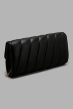 Load image into Gallery viewer, Redtag-Black-With-Gold-Embellished-Chain-Clutch-Bag-Clutches-Women-