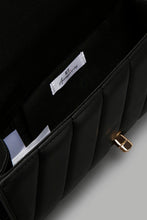 Load image into Gallery viewer, Redtag-Black-With-Gold-Embellished-Chain-Clutch-Bag-Clutches-Women-