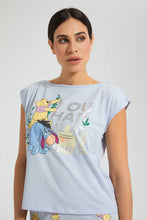 تنزيل الصورة على معرض الصور، Redtag-Grey-Melange-Pooh-Printed-Pyjama-Set-Pyjama-Sets-Women's-