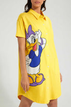 تنزيل الصورة على معرض الصور، Redtag-Yellow-Daisy-Printed-Classic-Nightshirt-Nightshirts-Women's-