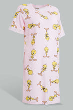 تنزيل الصورة على معرض الصور، Redtag-Peach-Twitty-Printed-Nightshirt-Nightshirts-Women's-