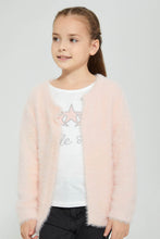 تنزيل الصورة على معرض الصور، Redtag-Pink-Two-Piece-Cardigan-With-T-Shirt-Sets-Girls-2 to 8 Years
