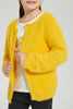 Redtag-Mustard-Two-Piece-Cardigan-With-T-Shirt-Sets-Girls-2 to 8 Years