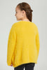 Redtag-Mustard-Two-Piece-Cardigan-With-T-Shirt-Sets-Girls-2 to 8 Years