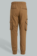 Load image into Gallery viewer, Redtag-Grey-Stripe-Pull-On-Casual-Trouser-Trousers-Senior-Boys-9 to 14 Years