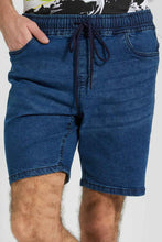 Load image into Gallery viewer, Redtag-Mid-Wash-Pull-On-Shorts-Colour:Indigo,-Filter:Men's-Clothing,-Men-Shorts,-New-In,-New-In-Men,-Non-Sale,-S22A,-Section:Men-Men's-