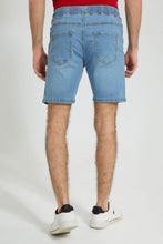 Load image into Gallery viewer, Redtag-Light-Wash-Pull-On-Shorts-Colour:Light-Wash,-Filter:Men's-Clothing,-Men-Shorts,-New-In,-New-In-Men,-Non-Sale,-S22A,-Section:Men-Men's-