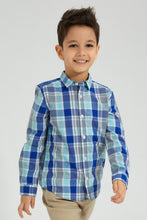 Load image into Gallery viewer, Redtag-Mint-Long-Sleeve-Check-Shirt-Boys-Shirts,-Colour:Mint,-Filter:Boys-(2-to-8-Yrs),-New-In,-New-In-BOY,-Non-Sale,-S22B,-Section:Kidswear-Boys-2 to 8 Years